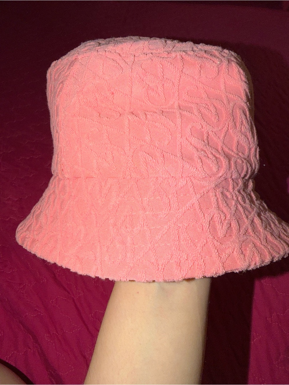 Victoria's Secret Pink Textured Bucket Hat